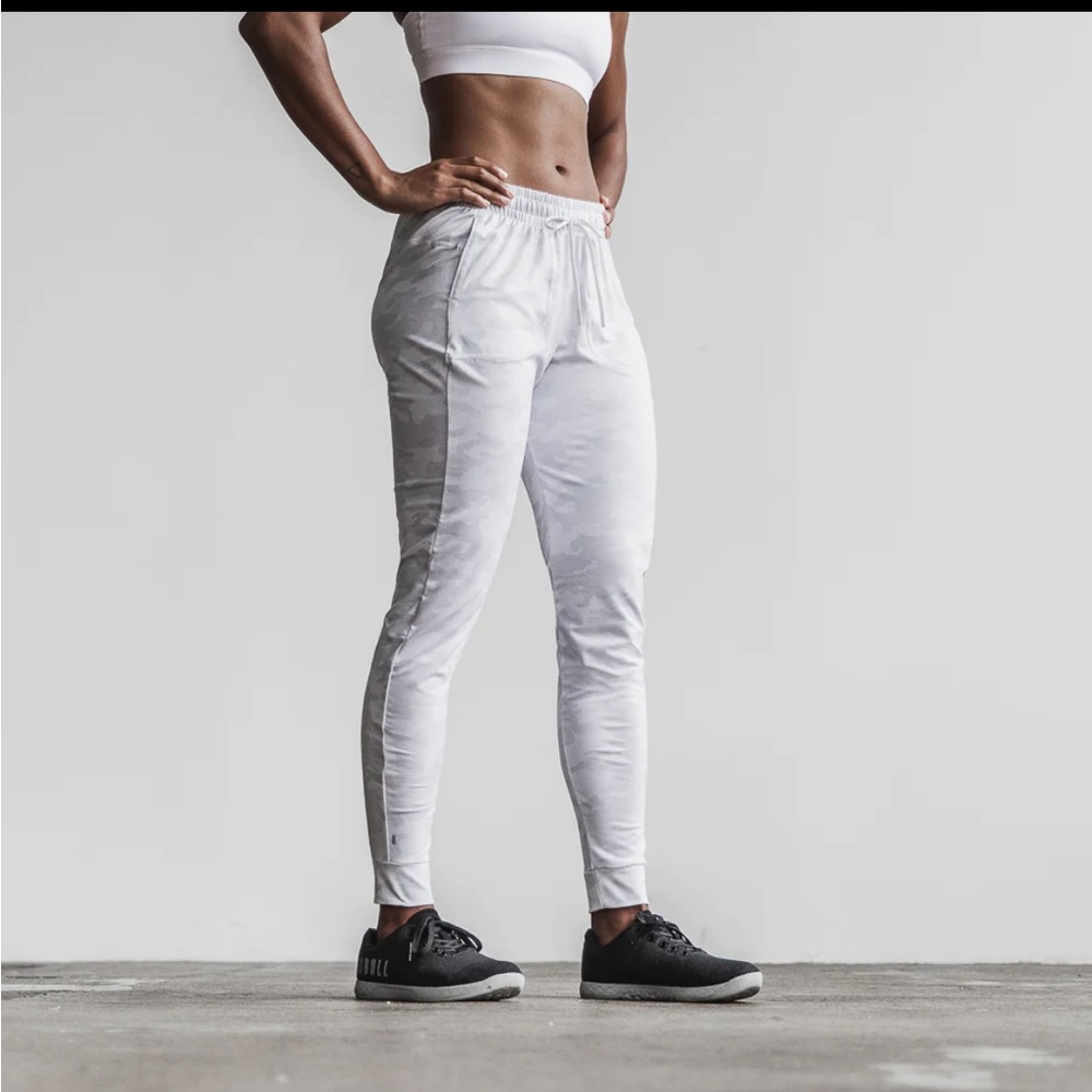 White Camo Nobull Joggers